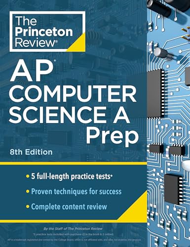 Princeton Review AP Computer Science A Prep, 8th Edition 5 Practice Tests + Complete Content Review + Strategies & Techniques (2024) (College Test Preparation) - Görsel 1