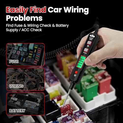 OBDResource Araç için gerilim kontrol cihazı, akıllı devre test cihazı, akım sensörü 0,8 – 100 V DC gerilim kontrol cihazı, otomotiv süreklilik testi, elektrikli test cihazı, araç sigortası test - Görsel 5
