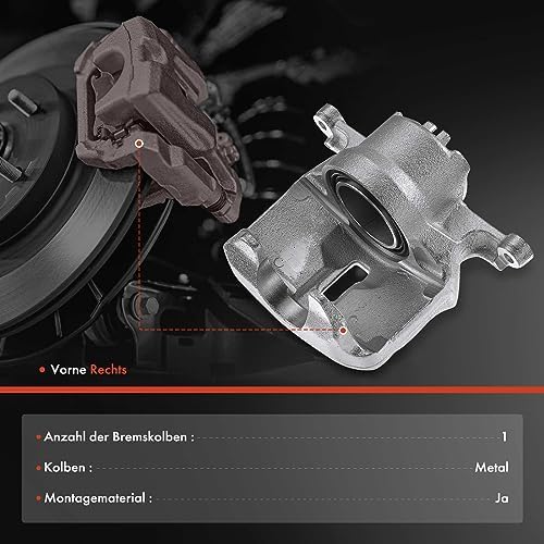 Frankberg Fren kaliperi fren kaliperi ön sağ Qashqai +2 I J10 JJ10 1.5L-2.0L 2007-2013 X-Trail T31 2.0L 2.5L 2007-2013 Replace# 410014BA0C ile uyumlu - Görsel 3