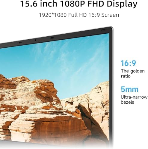 jumper Laptop 15,6 Zoll FHD Display, inklusive Office 365, 12 GB RAM 128 GB eMMc + 512 GB SSD, Prozessor 5305U Notebook, 38 Wh, Zwei Stereo-Lautsprecher, Typ-C, USB 3.0, 2024 - Görsel 5