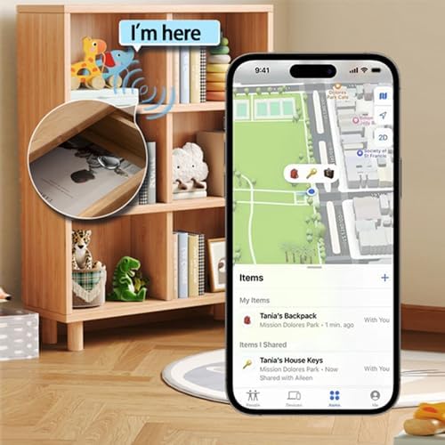 Utag GPS Tracker for Clothes Hidden, Key Finder Tracker Waterproof Bluetooth Tracker with pin,Works with Apple Find My (iOS only),Lost Mode,uitable for Backpack,Luggage - Görsel 5