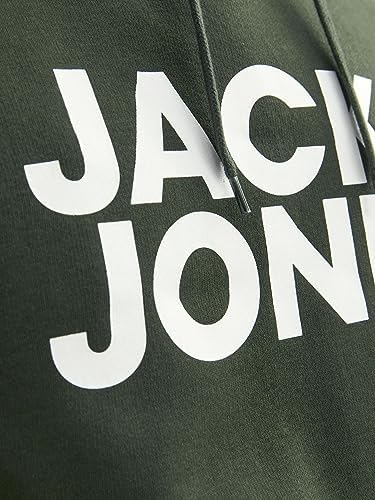 Jack&Jones Sweatshirt Erkek Uzun Kollu Deniz Mavisi 12152840 JJECORP Logo Sweat Hood NOOS Navy Blazer REG Large, Gri, S-XXL - Görsel 5