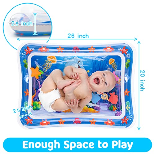 Tummy Time Water Mat丨Inflatable Tummy Time Water Play Mat for Babies, Infants and Toddlers 3 to 12 Months Promote Development Toys Baby Gifts - Görsel 7