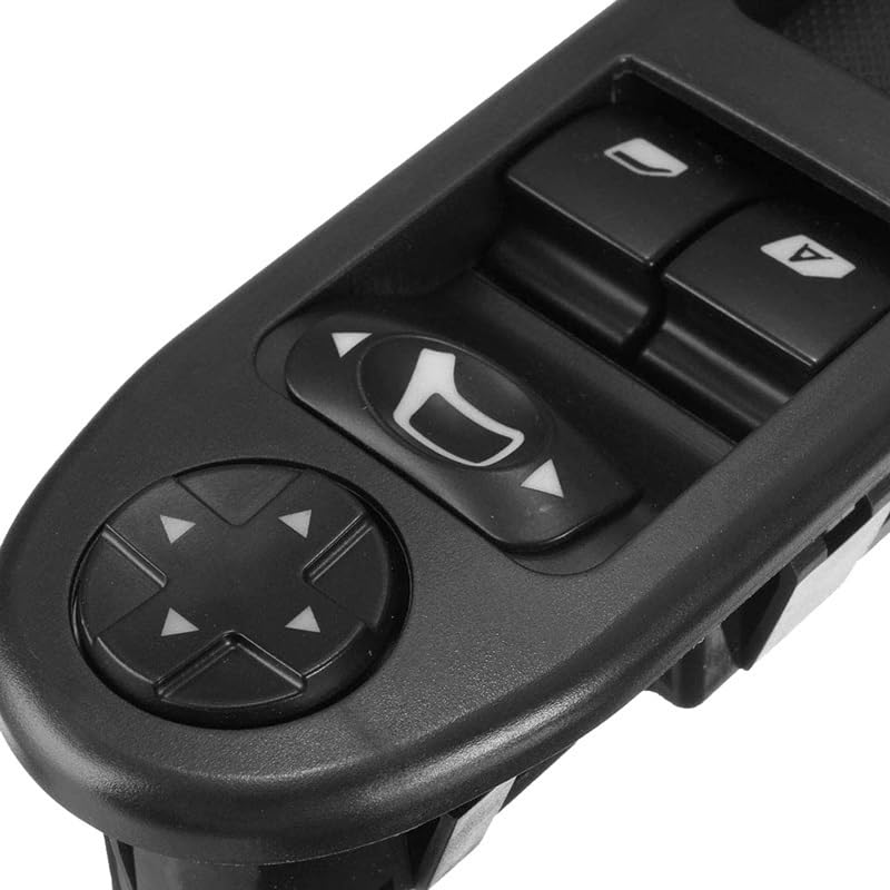 Autofenster-Steuerschalter Für Peugeot 207 2007-2015, 2 Stück, Fahrerseite + Beifahrerseite, elektrischer Fensterheber-Steuerschalter 6554QC 6490HQ 6554HJ Elektrischer Fensterheberschalter - Görsel 7