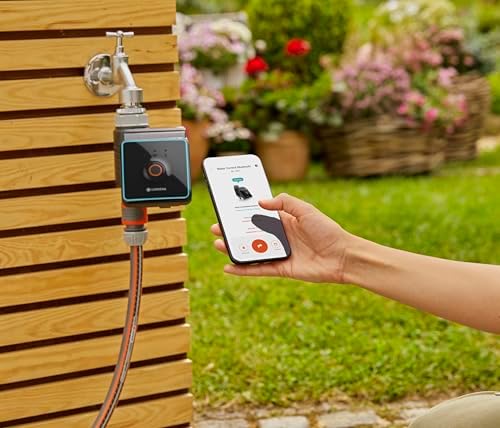Gardena Bluetooth® uygulamalı sulama kontrolü Bahçe ve balkon için otomatik sulama, uygulama üzerinden yapılandırılabilir, 3 zaman planında sulama döngüsü, 10 m menzil (01889 – 20) - Görsel 2
