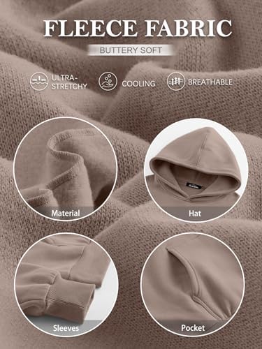 Trendy Queen Womens Oversized Hoodies Fleece Sweatshirts Long Sleeve Sweaters Pullover Fall Clothes with Pocket - Görsel 6