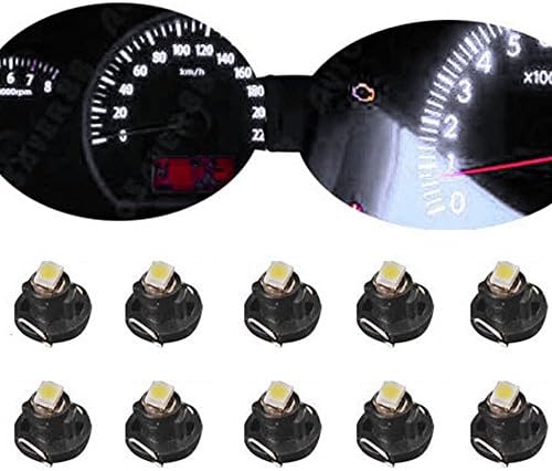 Mintice 10 x araba KFZ T4/t4.2 Neo kamalı LED-Lamba Cluster enstrümanı Dash klima-ışık gauge, Beyaz - Görsel 2
