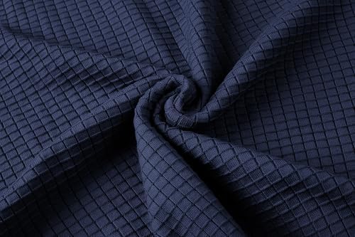 COOFANDY Mens Crewneck Pullover Sweater Lightweight Fitted Long Sleeve Dress Sweater with Jacquard Pattern - Görsel 4