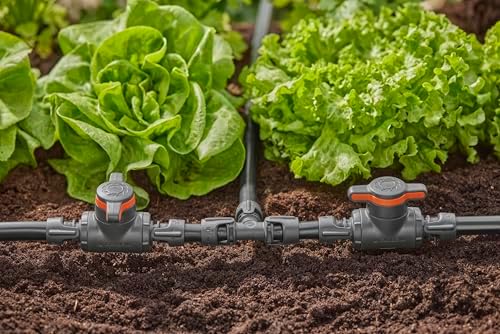 Gardena Micro-Drip sistemi ayarlama ve kapatma vanası 13 mm (1/2 inç) Kolay boru kilidi ve su akışının kademesiz ayarlanması, döşeme ve damlama boruları için aksesuar (13207-20) - Görsel 6