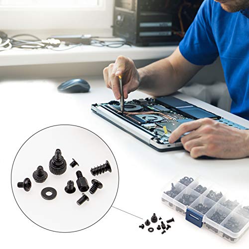 400Pcs Computer Screws Standoffs Kit SSD Screw for Universal Motherboard PC Computer Case Screw Fan CD-ROM with Screwdriver - Görsel 5