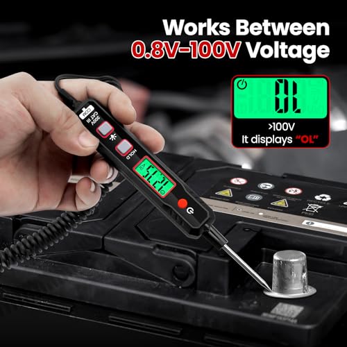 OBDResource Araç için gerilim kontrol cihazı, akıllı devre test cihazı, akım sensörü 0,8 – 100 V DC gerilim kontrol cihazı, otomotiv süreklilik testi, elektrikli test cihazı, araç sigortası test - Görsel 4