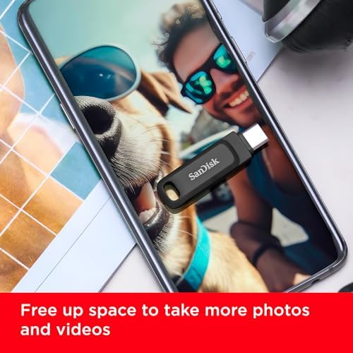 SanDisk 256GB Ultra Dual Drive Go USB Type-C Flash Drive, Black - SDDDC3-256G-GAM46​ - Görsel 3