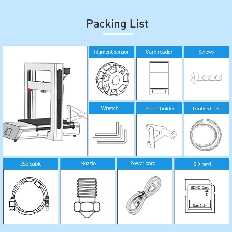 JGMAKER A5S 3D Printers Stable Working with Resume Print Filament Run Out Detection Large Build Volume 12X12X12.6in for Home Industry School Education ABS PLA 1.75mm Filament US Plug - Görsel 6