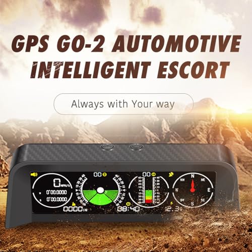 ELING Evrensel Araç Eğim Ölçer, Offroad Clinometre, Dönüş Açısı, Eğim Ölçer, GPS Takometre, Pusulalı, Zaman, Volt Göstergesi, Otomobil, SUV - Görsel 5