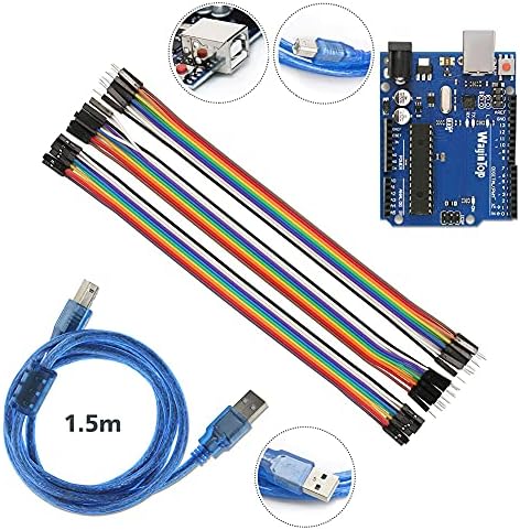 WayinTop Otomatik sulama bahçe kendin yap kiti, eğitimli, geliştirme tahtası, USB kablolu + 4 kanal 5 V röle + 4 adet toprak nem sensörü + 4 adet mini su pompası + 5 m PVC hortum + Jumper kablosu - Görsel 5