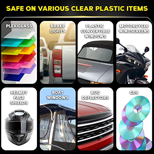 Meguiar's PlastX Clear Plastic Cleaner and Polish - Revive Cloudy Plastics, Hazy Plastics, and Lightly Scratched Plastics and Restore Clarity - 10 Oz - Görsel 6