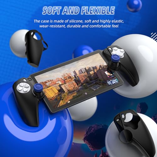YUANHOT Protective Case for Playstation Portal,PS Portal Consoles Grip Cover Protector with Thumb Grips,Handheld Scratch Resistant Case Game Accessories Kit for Playstation Portal Remote Player - Görsel 5
