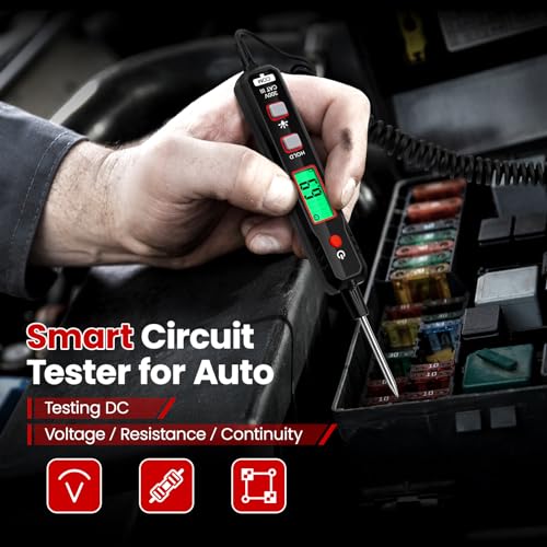 OBDResource Araç için gerilim kontrol cihazı, akıllı devre test cihazı, akım sensörü 0,8 – 100 V DC gerilim kontrol cihazı, otomotiv süreklilik testi, elektrikli test cihazı, araç sigortası test - Görsel 3