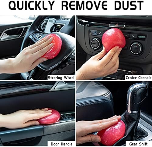 TICARVE Car Cleaning Gel Detailing Putty Car Putty Auto Detailing Tools Car Interior Cleaner Cleaning Slime Car Accessories Keyboard Cleaner Rose/NT WT 5.6 oz (160 gr) - Görsel 3
