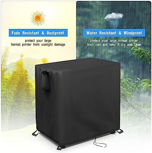 Large Format Printer Cover, Protective Cover for HP DesignJet T650 Large Format 24-inch Printer, Waterproof& Dustproof Cover for Wide Format Printer/Plotter Printer - Görsel 5