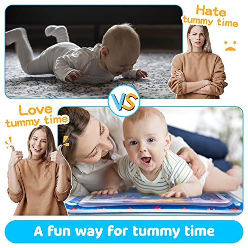 Tummy Time Water Mat丨Inflatable Tummy Time Water Play Mat for Babies, Infants and Toddlers 3 to 12 Months Promote Development Toys Baby Gifts - Görsel 2