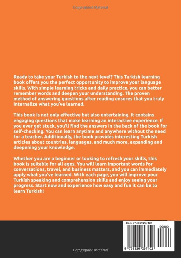Understanding Turkish | Learn Turkish language with 50 Interesting Articles About Countries, Health, Languages and More Improve your Turkish | ... Turkish Learners (Books for Learning Turkish) - Görsel 2
