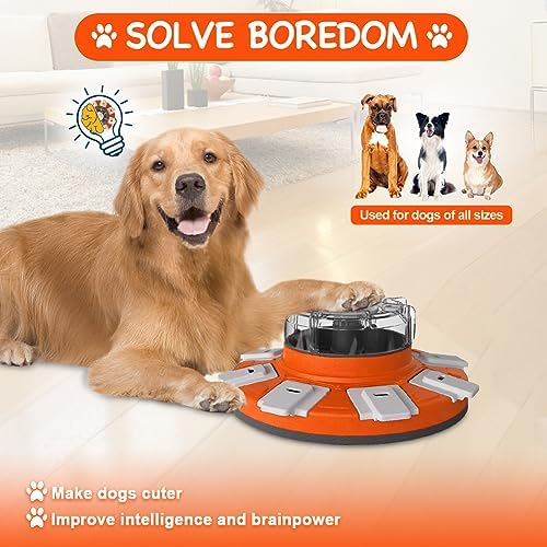 Mankoda Dog Puzzle Toys, Slow Feeder Dog Bowls, Interactive Dog Toys for Boredom Buster and Mental Stimulation, Rotating Non-Slip Dog Food Dispenser for Small Dogs, Large Dogs and Puppy - Görsel 2
