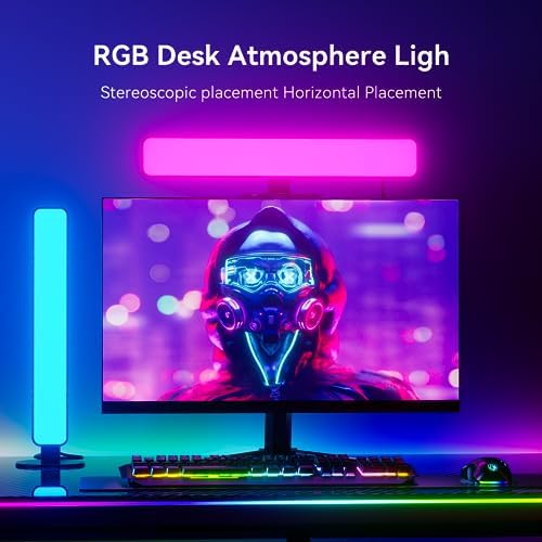 LED Light Bar, Music Sync RGB IC Light Bar, USB Ambient Lamp, Color Changing Gaming TV Backlight with Remote Control, 15 Dynamic Modes for Room Gaming Decoration - Görsel 3