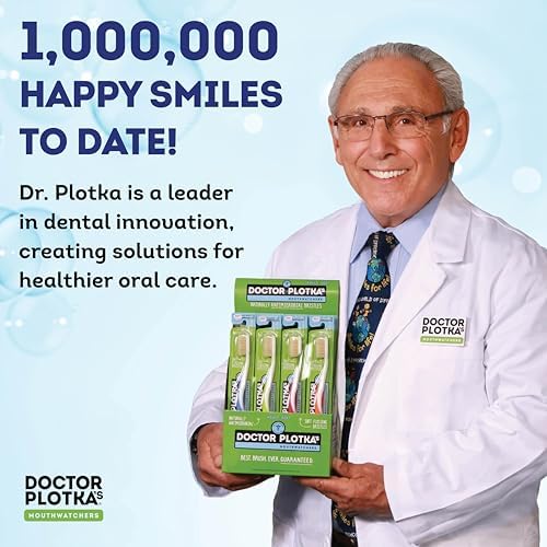 MOUTHWATCHERS Dr Plotkas Extra Soft Flossing Toothbrush Manual Soft Toothbrush for Adults | Ultra Clean Toothbrush | Good for Sensitive Teeth and Gums |1 Blue Toothbrush - Görsel 7
