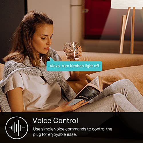Kasa Smart Plug Ultra Mini 15A, Smart Home Wi-Fi Outlet Works with Alexa, Google Home & IFTTT, No Hub Required, UL Certified, 2.4G WiFi Only, 2 Count (Pack of 1)(EP10P2) , White - Görsel 6
