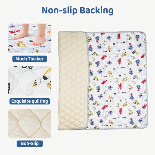 Baby Play Mat 50" X 50", Extra Thicker & Large Baby Mat for Floor, Soft Non-Slip Cushioned Play Mats for Babies, Toddlers, Foldable and Washable Baby Play Mat - Görsel 3