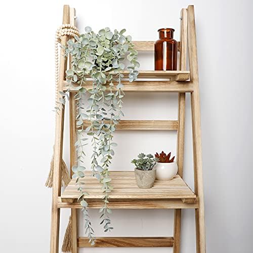 COCOBOO 1pcs Artificial Hanging Plants Fake Eucalyptus Potted Plant Hanging Plant for Wall Room Home Indoor Outdoor Shelf Decoration - Görsel 4