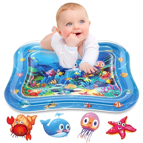 Infinno Inflatable Tummy Time Mat Premium Baby Water Play Mat for Infants and Toddlers Baby Toys for 3 to 24 Months, Strengthen Your Baby's Muscles, Portable - Görsel 1