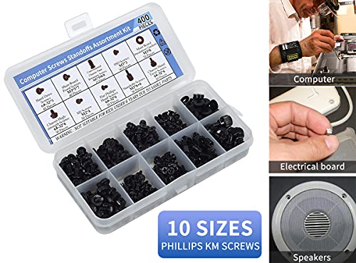400PCS Computer Screws Motherboard Standoffs Assortment Kit for Universal Motherboard, HDD, SSD, Hard Drive,Fan, Power Supply, Graphics, PC Case for DIY & Repair - Görsel 7