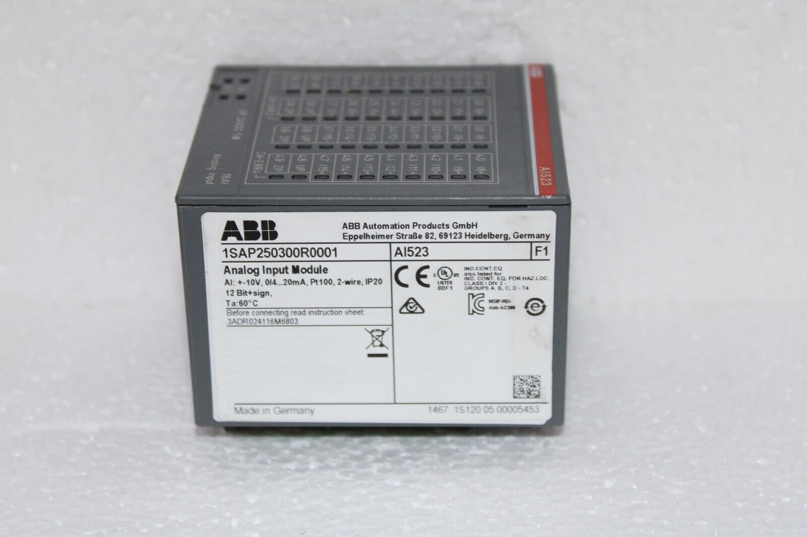 ABB 1SAP250300R0001 Analog Input Module AI523 - Görsel 2