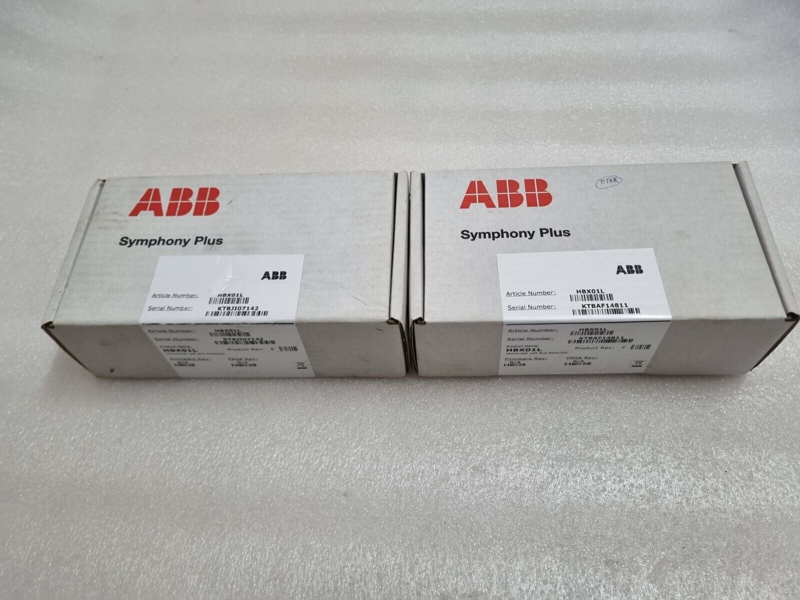 ABB HBX01L HORIZONTAL LEFT BUS EXTENDER REV: F SET OF 2 FREE FAST SHIP - Görsel 1