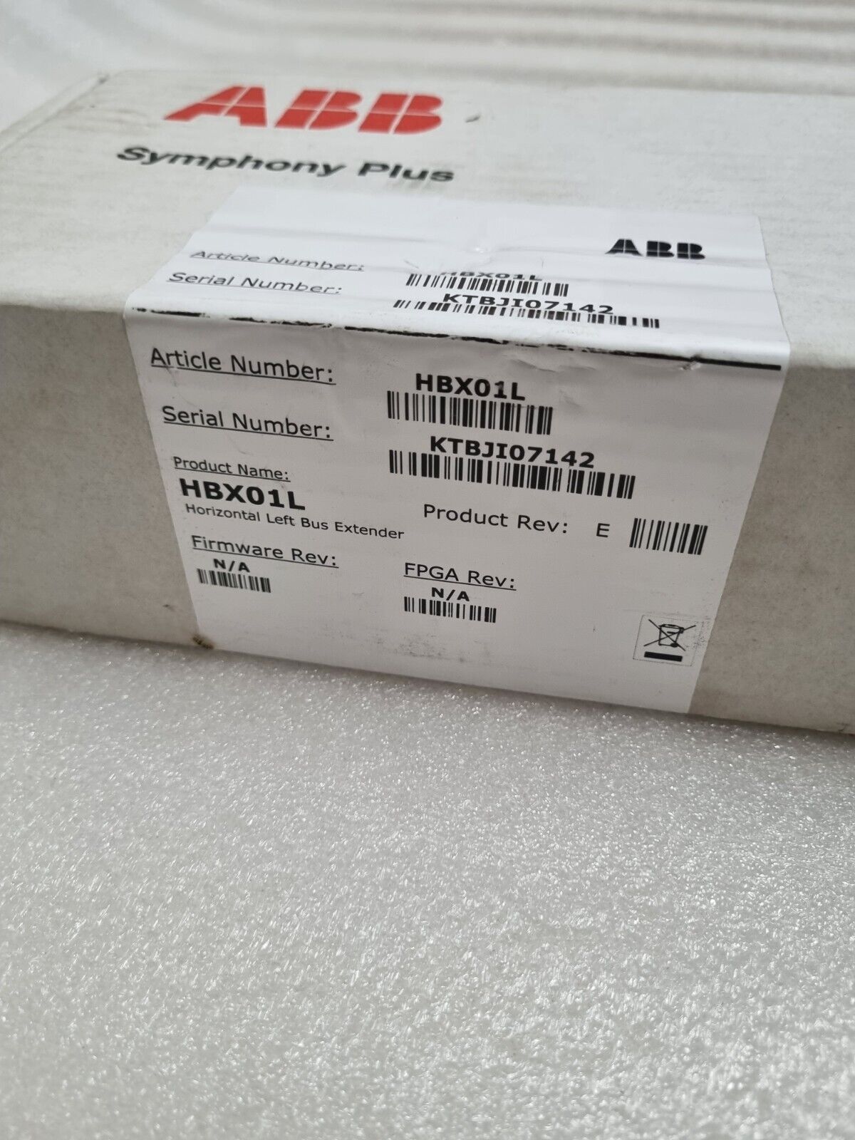 ABB HBX01L HORIZONTAL LEFT BUS EXTENDER REV: F SET OF 2 FREE FAST SHIP - Görsel 3