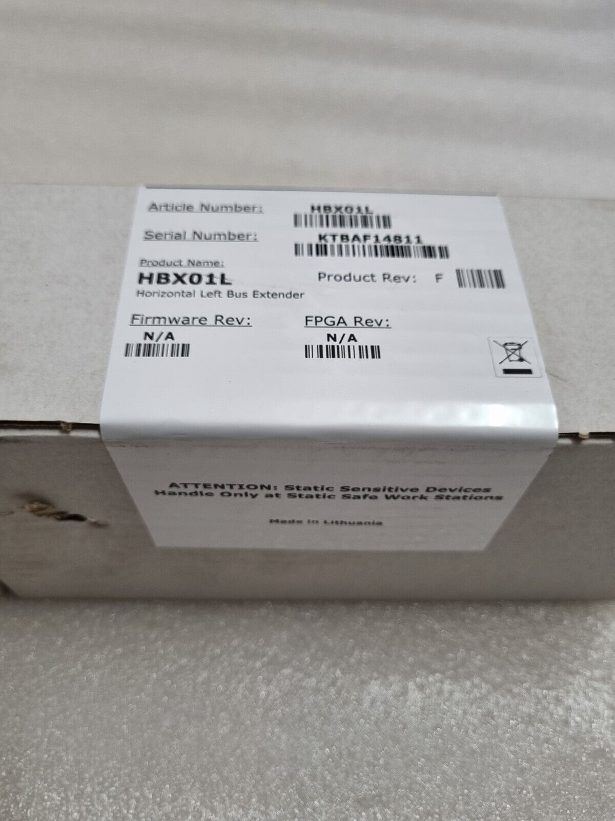ABB HBX01L HORIZONTAL LEFT BUS EXTENDER REV: F SET OF 2 FREE FAST SHIP - Görsel 5