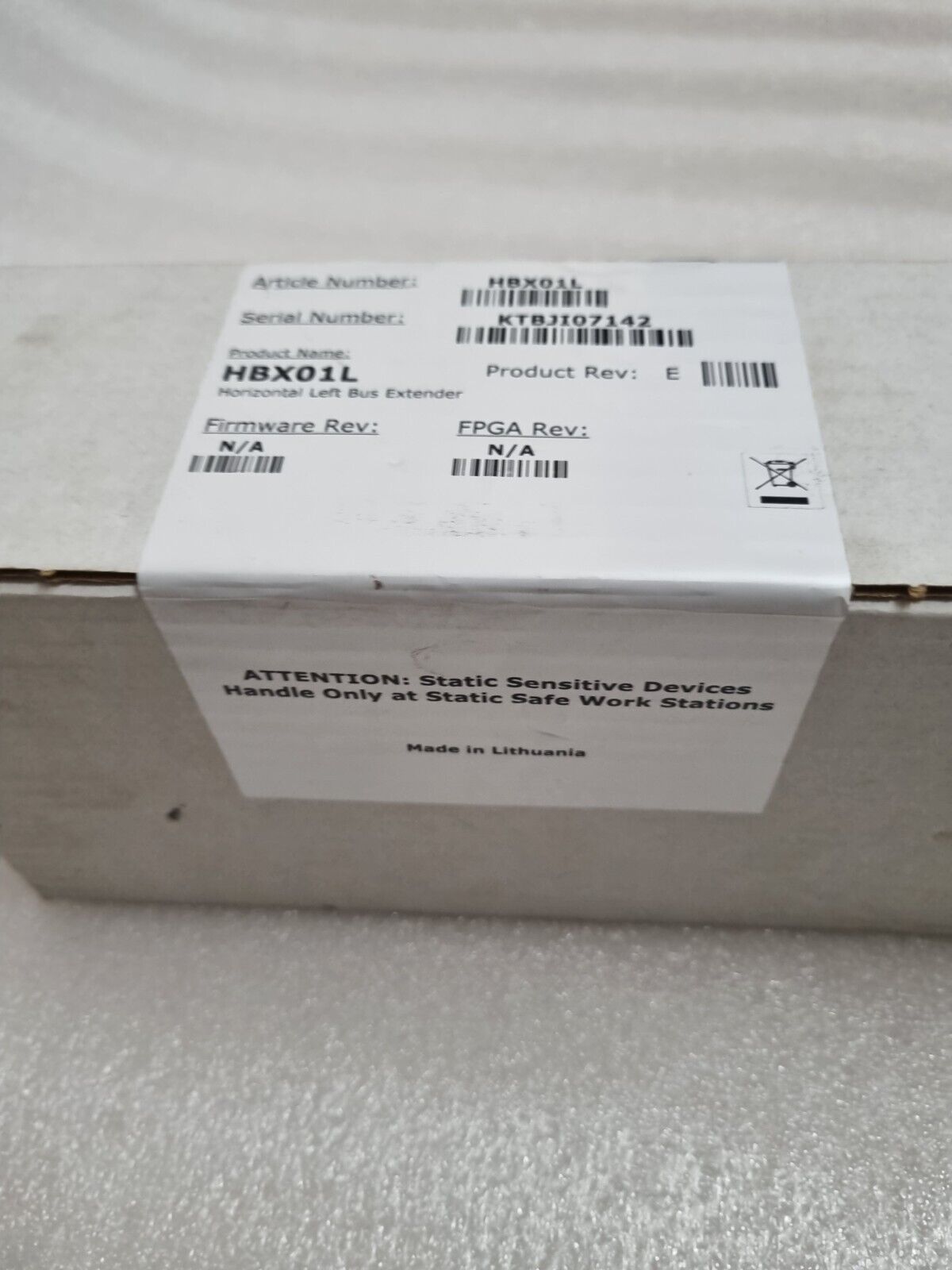 ABB HBX01L HORIZONTAL LEFT BUS EXTENDER REV: F SET OF 2 FREE FAST SHIP - Görsel 6