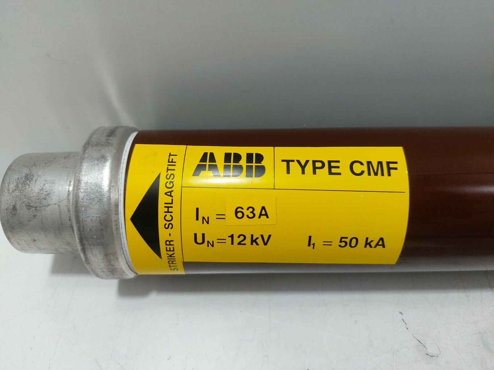 ABB NHPL052776R1 TYPE CMF 12KV 63A FUSE - Görsel 3