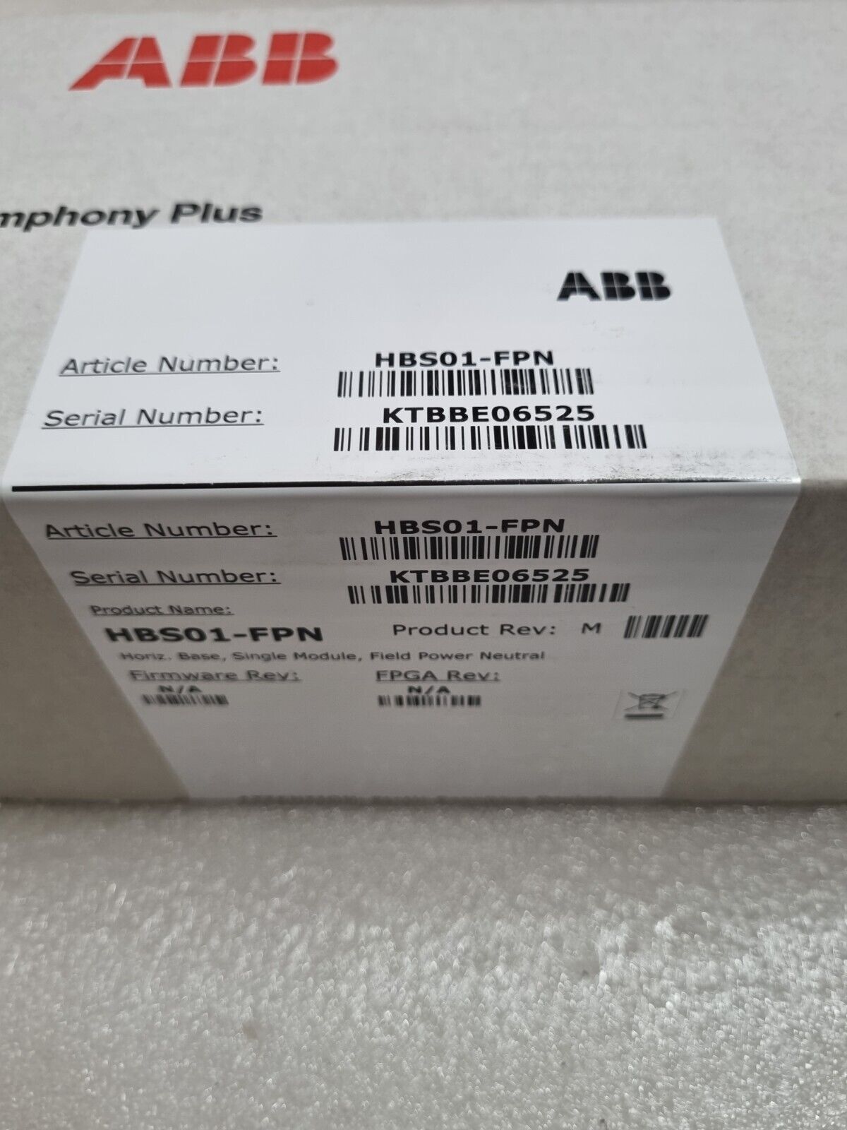 ABB HBS01-FPN Horiz ,Base Singolo Modulo Campo Potenza Neutro Rev: M Veloce Nave - Görsel 2