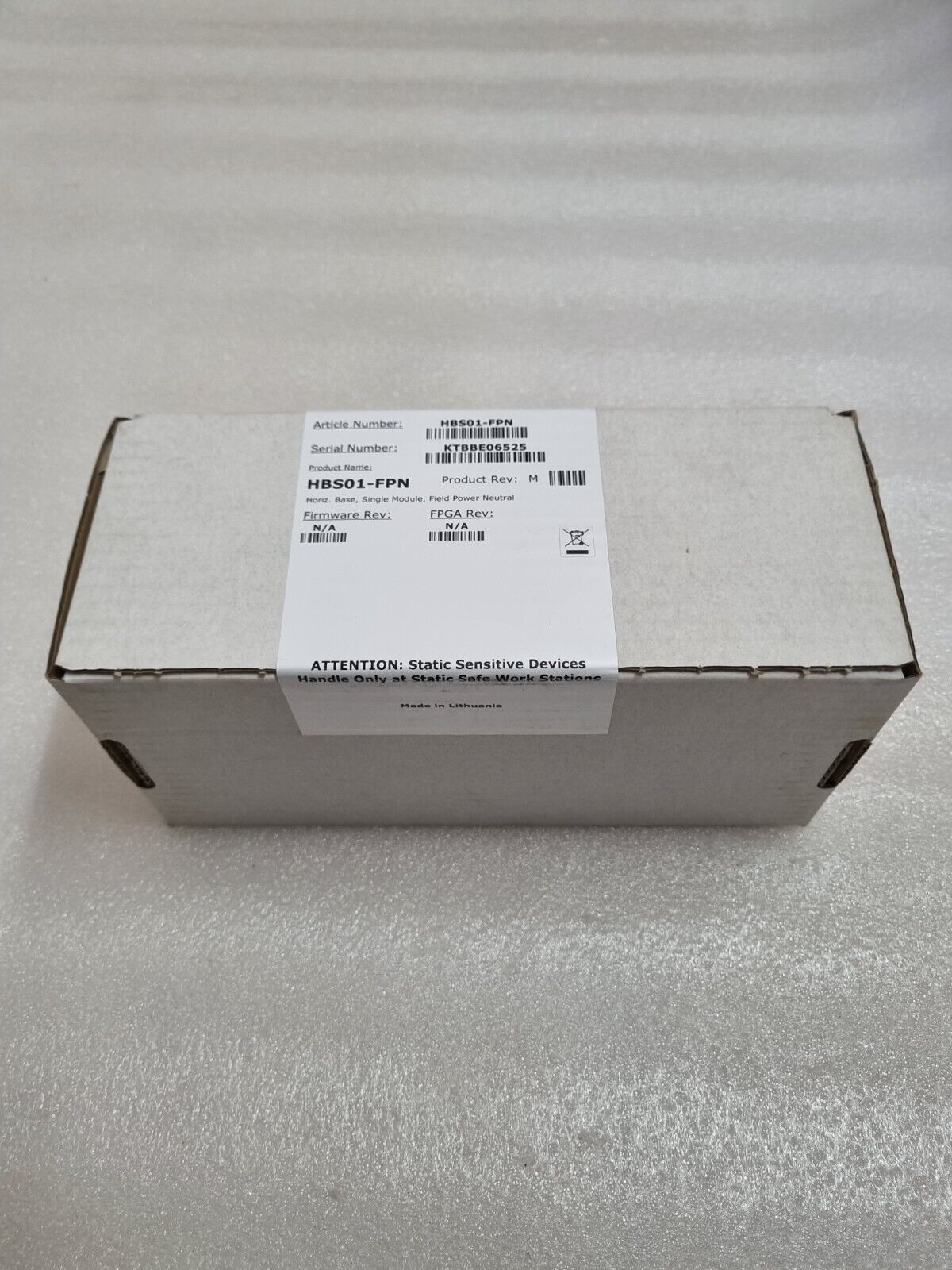 ABB HBS01-FPN Horiz ,Base Singolo Modulo Campo Potenza Neutro Rev: M Veloce Nave - Görsel 3