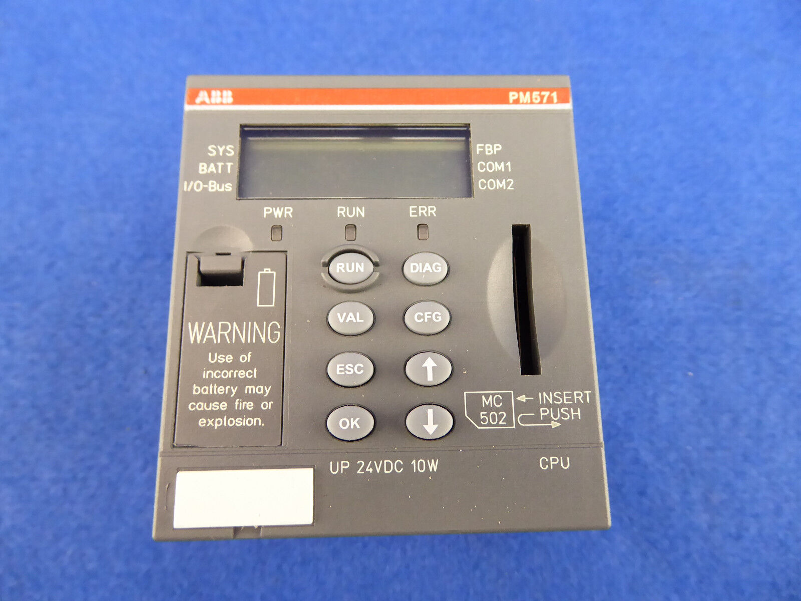 " Top " AC500 ABB PM571 C5 1SAP130100R0100 CPU Module 64kB Pm 571 - Görsel 1