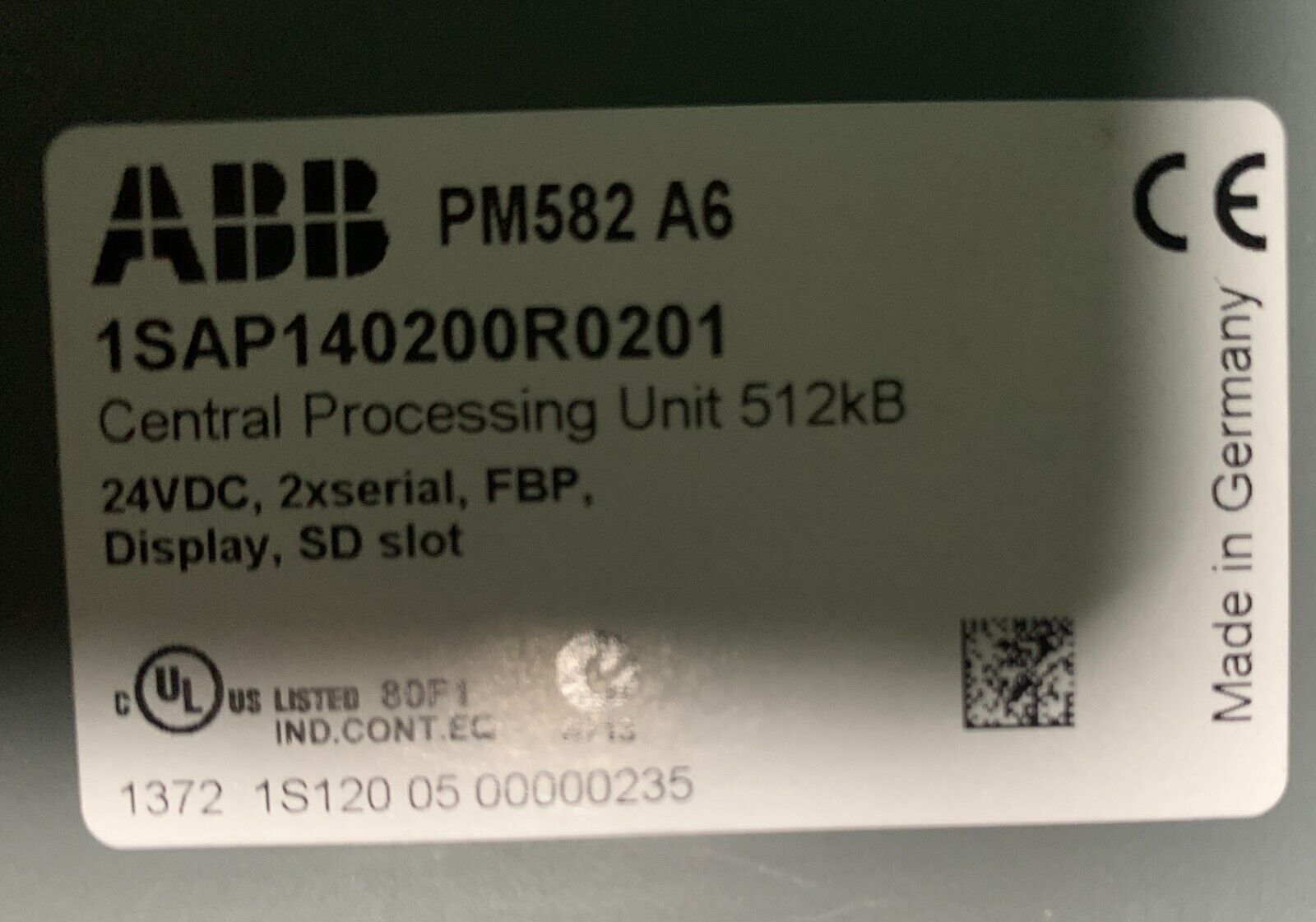 ABB PM582 - 1SAP140200R0201 - Görsel 1