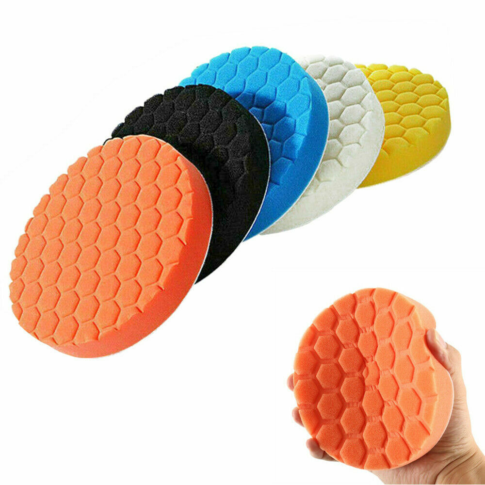 5PCS Polishing Pad 6inch Car Polisher Foam Buffer Waxing Finishing Buffing Wheel