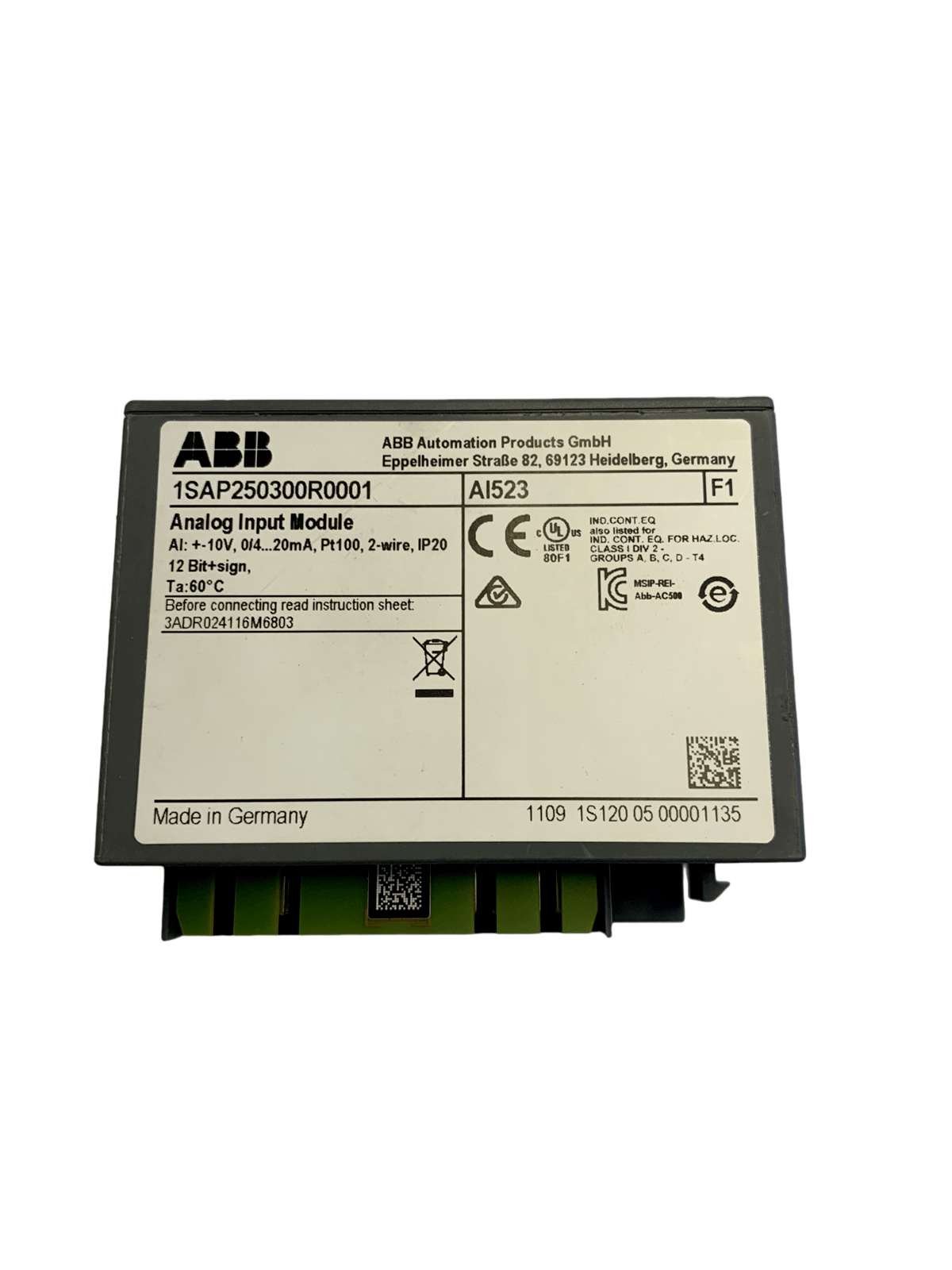 Abb, AL523 Analog Input Module - Görsel 6