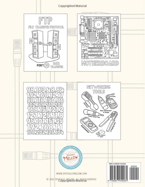 IT Fundamentals Coloring Book Computer Reference Coloring Book For Students and IT Professionals - Görsel 2