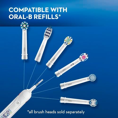 Oral-B Kids Electric Toothbrush with Coaching Pressure Sensor and Timer, Rechargeable Toothbrush with (2) Brush Heads, Galaxy - Görsel 4