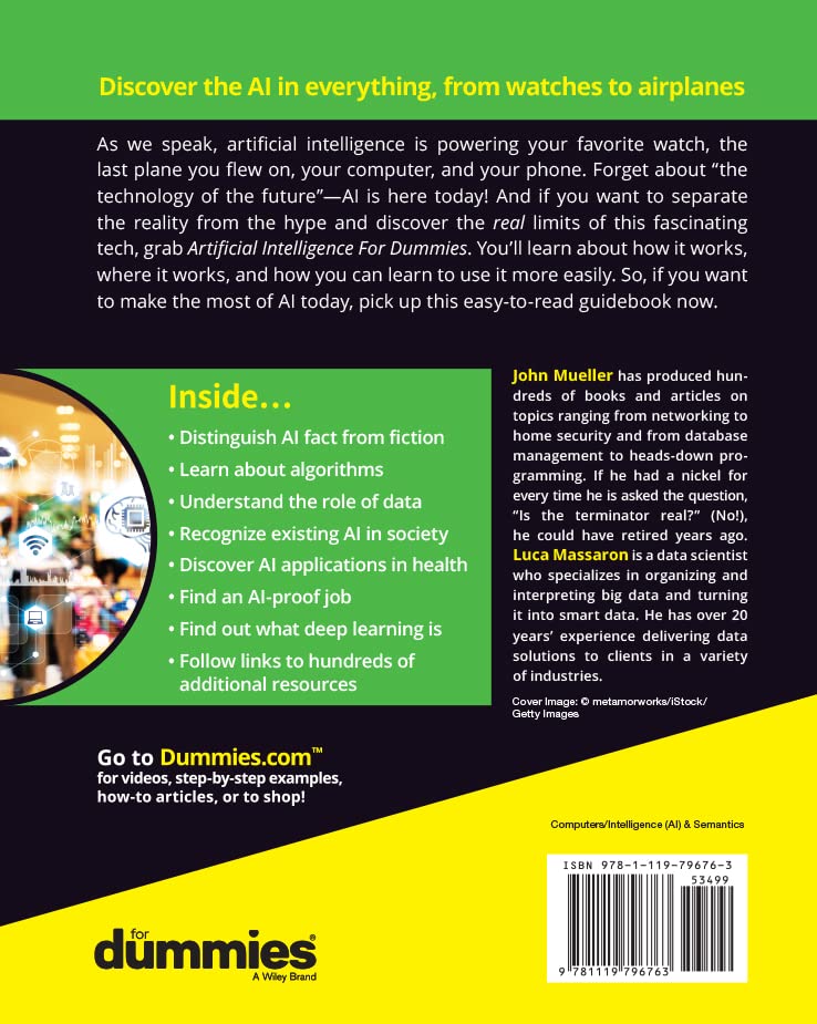 Artificial Intelligence For Dummies (For Dummies (Computer/Tech)) - Görsel 2