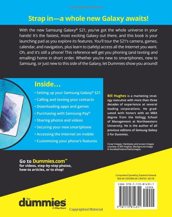 Samsung Galaxy S21 For Dummies (For Dummies (Computer/Tech)) - Görsel 2